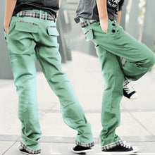 Casual Adult Menulti-colored Cotton Straight S Trousers Slim Fit Pant-XXLJFY66