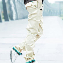 Casual Adult Menulti-colored Cotton Straight S Trousers Slim Fit Pant-XXLJFY66