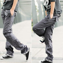 Casual Adult Menulti-colored Cotton Straight S Trousers Slim Fit Pant-XXLJFY66