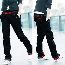 Casual Adult Menulti-colored Cotton Straight S Trousers Slim Fit Pant-XXLJFY66