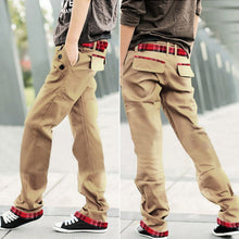 Casual Adult Menulti-colored Cotton Straight S Trousers Slim Fit Pant-XXLJFY66