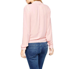 casual blouses women shirt ol bow style turn down collar elegant blouse long sleeve plus size tops women blusas femininas J4U66