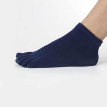 Casual Breathable Men's S Five Finger Toe Socks Solid Long Ankle Cotton Socks New PY6 J4U66