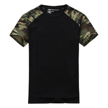 Casual Camouflage T-shirt Men Cotton Army Tactical Combat Military Camo Camp Fashion Tee Shirt Homme J4U66