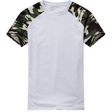 Casual Camouflage T-shirt Men Cotton Army Tactical Combat Military Camo Camp Fashion Tee Shirt Homme J4U66