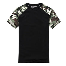Casual Camouflage T-shirt Men Cotton Army Tactical Combat Military Camo Camp Fashion Tee Shirt Homme J4U66