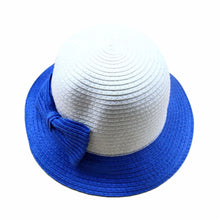 Casual Kids Girls Sun Hat Toddler Beach Bucket Hat Baby Girls Kids Bowknot Straw Caps 5 Sizes J4U66