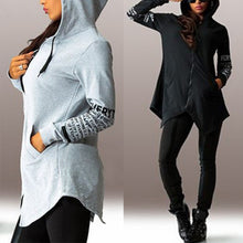 Casual Lady Swear Long Sleeve Hoodie Sweatshirt Hooded Coat Jacket Pullover J4U66