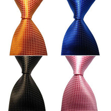 Casual Slim Men Ties Small Plaid Skinny Neck Party Wedding Tie Silk Necktie J4U66