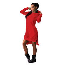 casual women dress long sleeve loose dress pockets shift dress women dress vestidos plus size 3xl J4U66