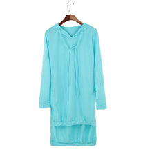 casual women dress long sleeve loose dress pockets shift dress women dress vestidos plus size 3xl J4U66