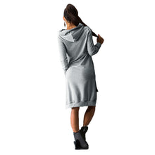 casual women dress long sleeve loose dress pockets shift dress women dress vestidos plus size 3xl J4U66