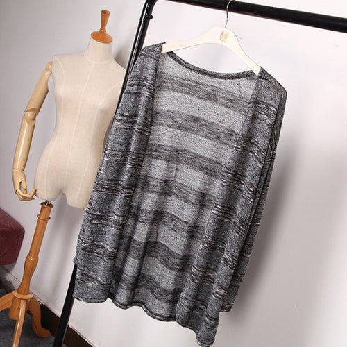 Casual Women Candy Color Long Sleeve Slim Thin Hollow Out jacket Women Knitted Jacket Cardigan Sweater Tops Plus Size J4U66