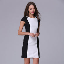 Celebrity Women Sexy Slim Sleeveless Splice Casual Dress Bodycon Dresses S-XXL J4U66