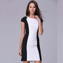 Celebrity Women Sexy Slim Sleeveless Splice Casual Dress Bodycon Dresses S-XXL J4U66
