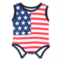 Charm Baby Boys Apparel Girls Toddlers Playsuit Newborn Flag Romper Jumpsuit J4U66