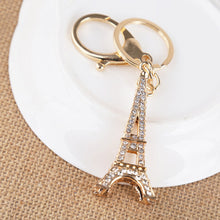 Charm Pendant Purse Bag Key Rings Gifts souvenirs key holder 2 Colors s Creative Eiffel Tower Rhinestone Keychain J4U66