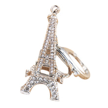 Charm Pendant Purse Bag Key Rings Gifts souvenirs key holder 2 Colors s Creative Eiffel Tower Rhinestone Keychain J4U66