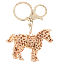 charms pendant jewelry rhinestone horse charms keychain keyring crystal purse bag key chain for women J4U66