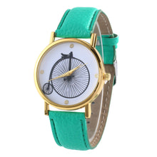 Watches For Women Vogue wheels Print Quartz Watch Men Dress Hour Clock Relogio Feminino Montre  J4U66