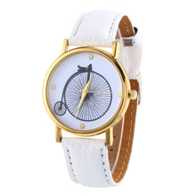Watches For Women Vogue wheels Print Quartz Watch Men Dress Hour Clock Relogio Feminino Montre  J4U66