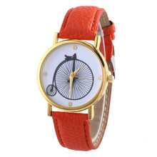 Watches For Women Vogue wheels Print Quartz Watch Men Dress Hour Clock Relogio Feminino Montre  J4U66