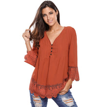 chemise femme v neck floral lace shirt women tops office shirt ladies crochet blouse blusas femininas J4U66