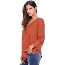 chemise femme v neck floral lace shirt women tops office shirt ladies crochet blouse blusas femininas J4U66