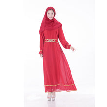 Chic Chiffon Kaftan Abaya Jilbab Islamic Muslim Women's Long Sleeve Maxi Dress New PY3 J4U66