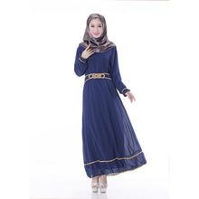 Chic Chiffon Kaftan Abaya Jilbab Islamic Muslim Women's Long Sleeve Maxi Dress New PY3 J4U66