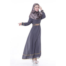 Chic Chiffon Kaftan Abaya Jilbab Islamic Muslim Women's Long Sleeve Maxi Dress New PY3 J4U66