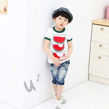 Chic Kid Toddler Tops Cozy T-Shirt Child Boys Crew Neck Watermelon Tee Shirt  J4U66