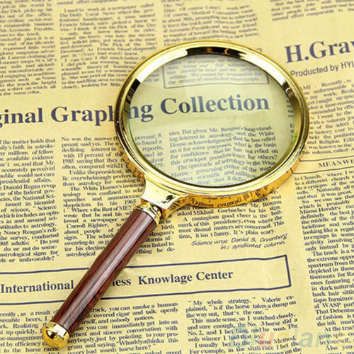 Chic Loupe Magnifier 10X Magnifying Jewelry Glass 80mm Handheld Reading J4U66