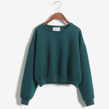 Chic Newest Women Girls Cute Long Sleeve Sweatshirt Crew Neck S Blouse Tops  J4U66