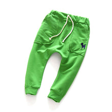 child kids baby boys girls unisex harem pants trousers elastic waist casual cotton long pants for 2~7 years children J4U66