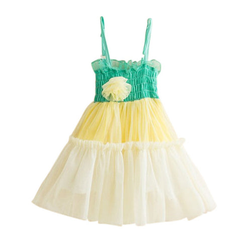 Child Kids Baby Girls Lace Flower Princess Dress Sundress Tulle Tutu Dresses J4U66