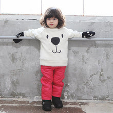 Children Baby Boys Girls Warm Sweater Clothing Lovely Bear Furry White Thick Pullover Coat J4U66