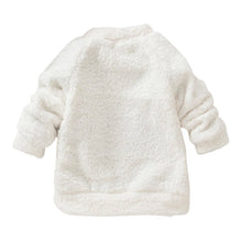 children baby boys girls warm sweaterclothing lovely bear furry white thick pullovercoat J4U66