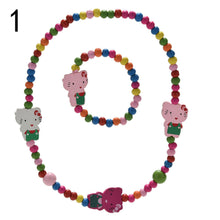 Children Beads Jewelry Setnecklace bracelet/bangle jewelry Kids Gift Party Birthday Necklace J4U66