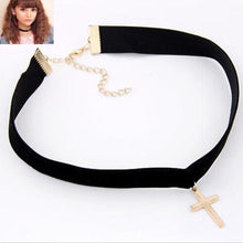 Choker Necklace Velvet Cross Chain Ribbon For Sailor Moon Cosplay Jewelry J4U66