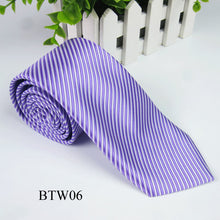 Classic Striped Jacquard Woven Silk Men's Tie Necktie Wedding Party Multi-Colors  J4U66