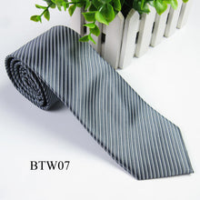 Classic Striped Jacquard Woven Silk Men's Tie Necktie Wedding Party Multi-Colors  J4U66