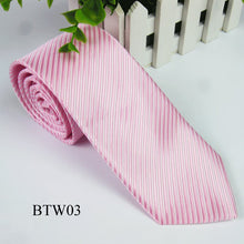 Classic Striped Jacquard Woven Silk Men's Tie Necktie Wedding Party Multi-Colors  J4U66