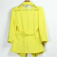 clearance women slim coat candycolor three quarter sleeve suit one button thin coat suit jacket ol work wear J4U66