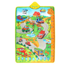 colorful musical play mats baby toys learning mat flash music carpet rug with music sound educational kids toys 100  cm J4U66