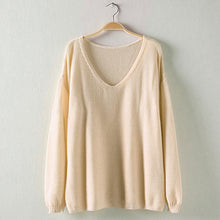 Colorful xiniu Apparel Women's Hollow Out Long Sleeve Loose V Collar Thin Pullovers Sweater rmujer femme J4U66