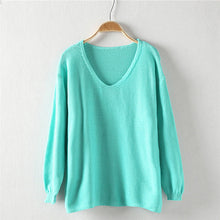 Colorful xiniu Apparel Women's Hollow Out Long Sleeve Loose V Collar Thin Pullovers Sweater rmujer femme J4U66