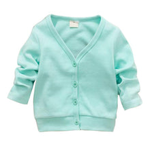 Cotton Baby Boy Girls Jacket Casual V-neck Cardigan Thick Coat Children's Clothing J4U66