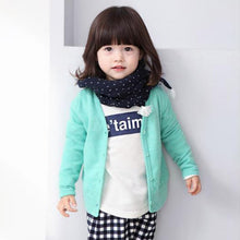 Cotton Baby Boy Girls Jacket Casual V-neck Cardigan Thick Coat Children's Clothing J4U66