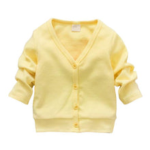 Cotton Baby Boy Girls Jacket Casual V-neck Cardigan Thick Coat Children's Clothing J4U66